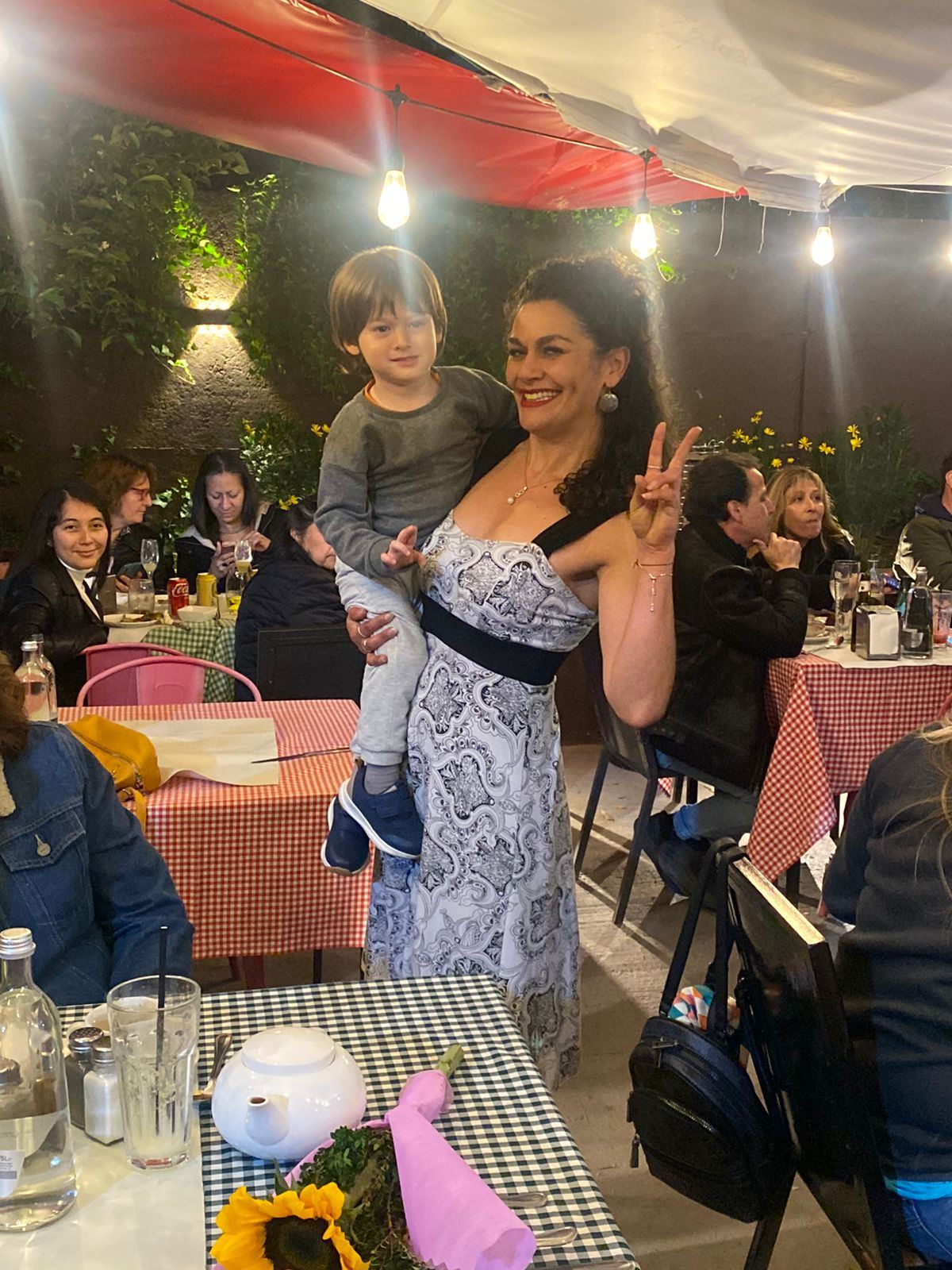Celebración en la terraza